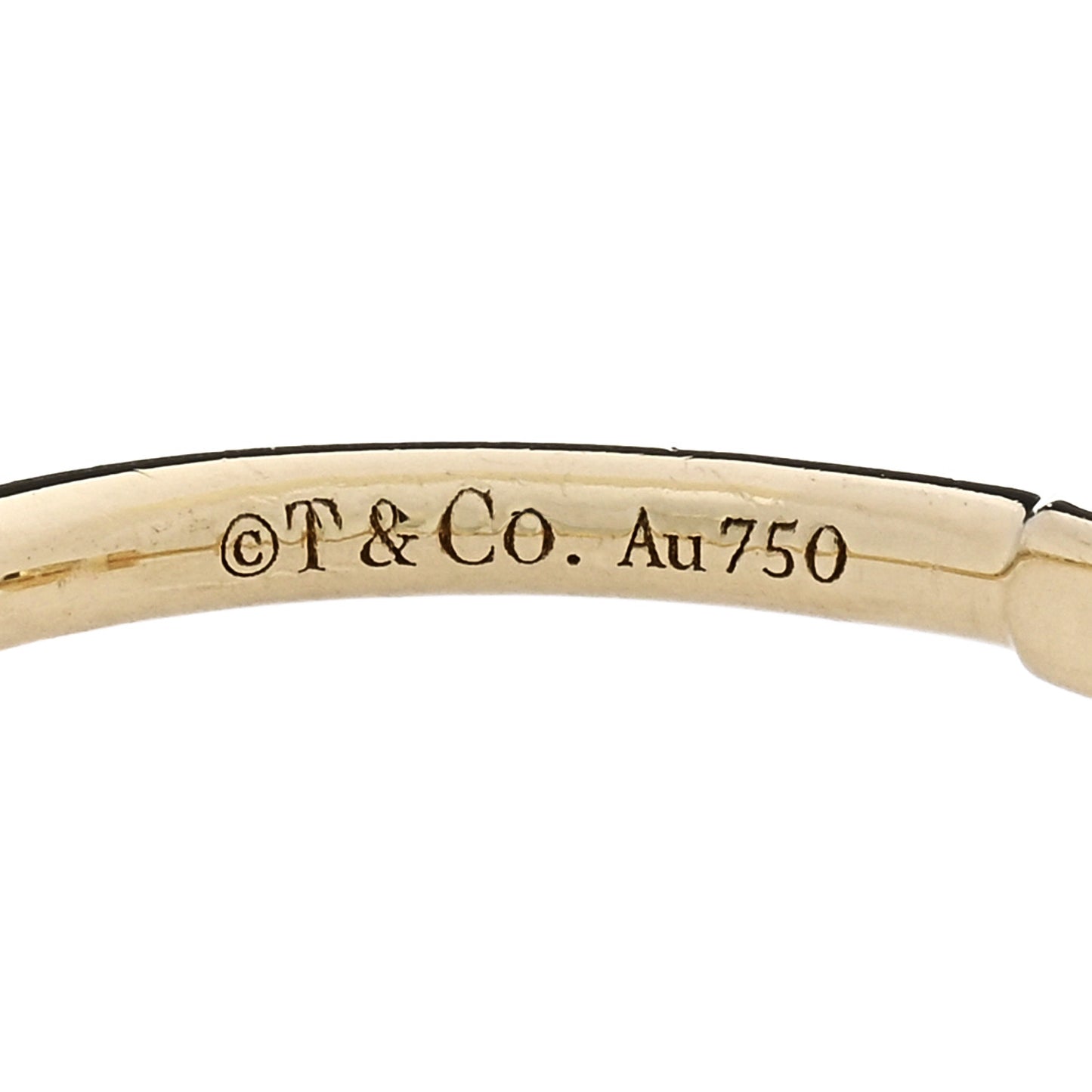 18K Yellow Gold T Wire Ring 56 7.5