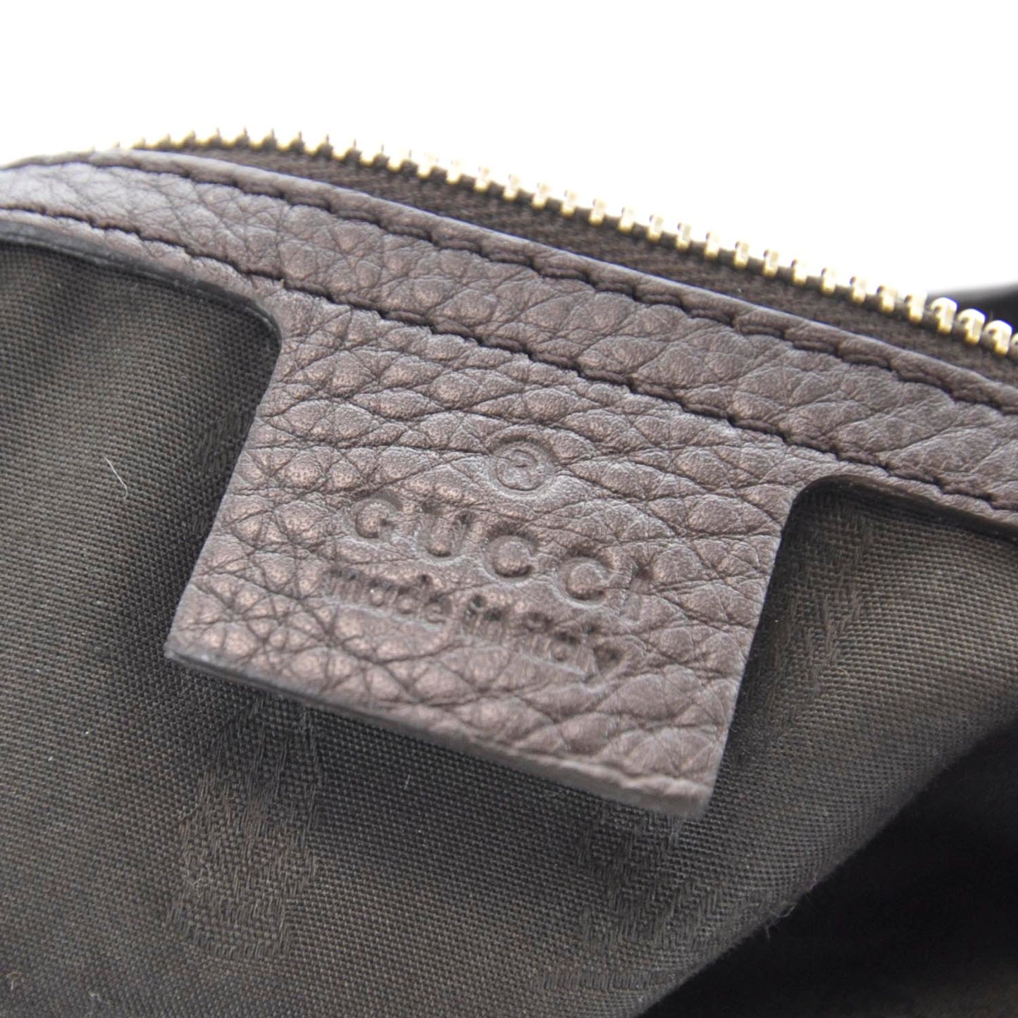 Calfskin Medium Heritage Shoulder Bag Brown