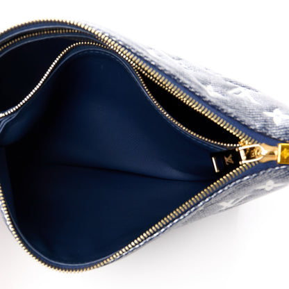 Louis Vuitton Lambskin Printed Monoglam Coussin PM Blue 7 of 12