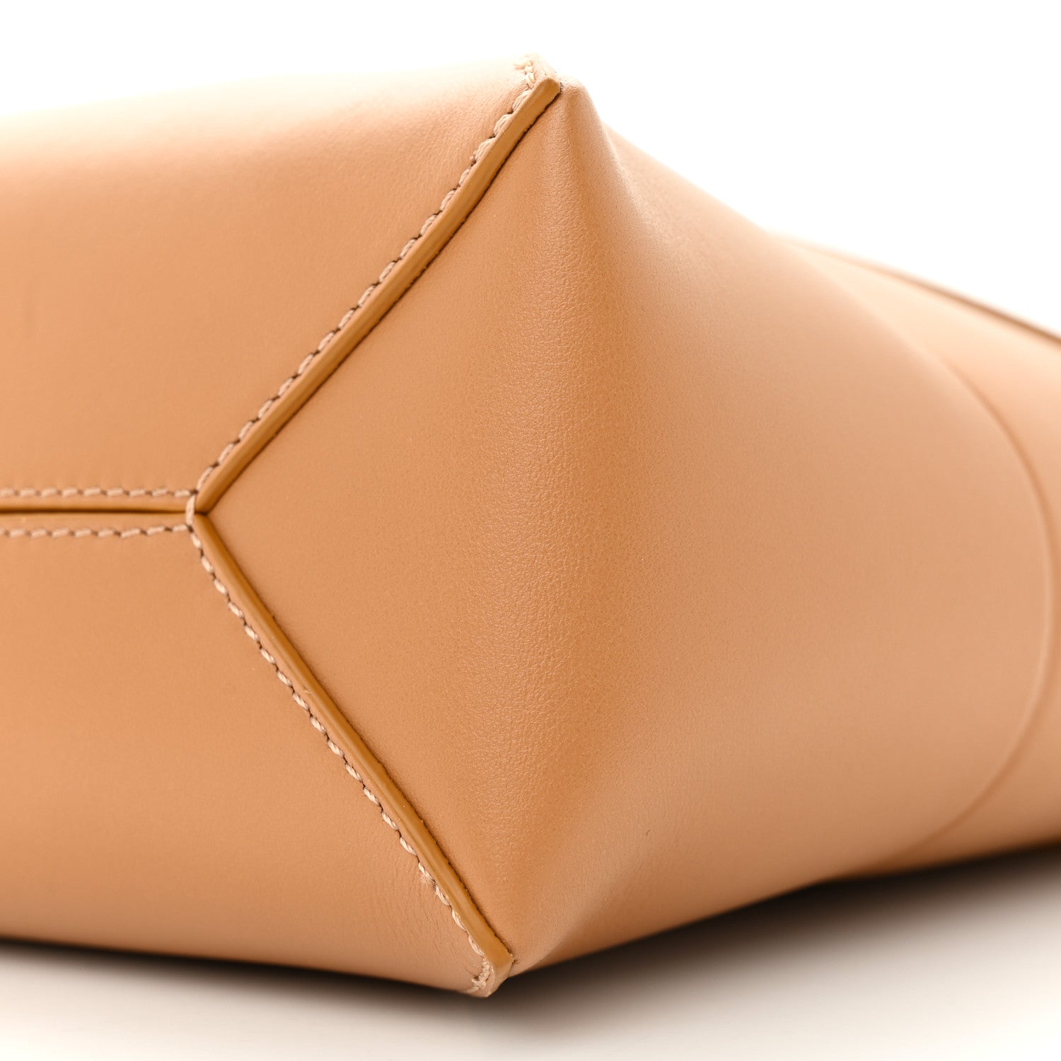 Loewe Shiny Calfskin Mini Puzzle Fold Tote Warm Desert 10 of 10