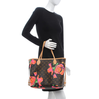 Louis Vuitton Monogram Roses Neverfull MM 2 of 7