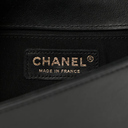 Chanel Lambskin Chevron Quilted Small Boy Flap Black 6 of 11