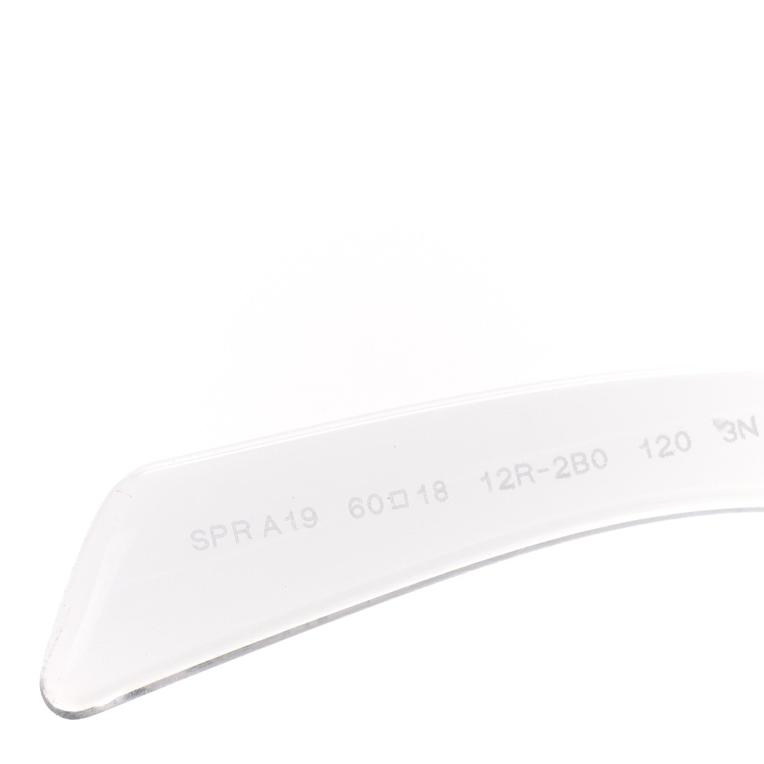 Prada Acetate Symbole Sunglasses SPR A19 Transparent Grigio 6 of 8