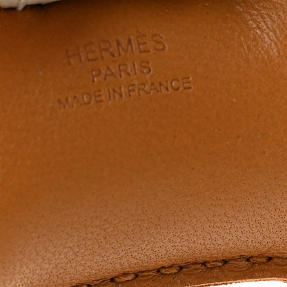 Hermes Milo Lambskin Grigri Rodeo Horse Bag Charm PM Sesame Vert Criquet Craie 3 of 4