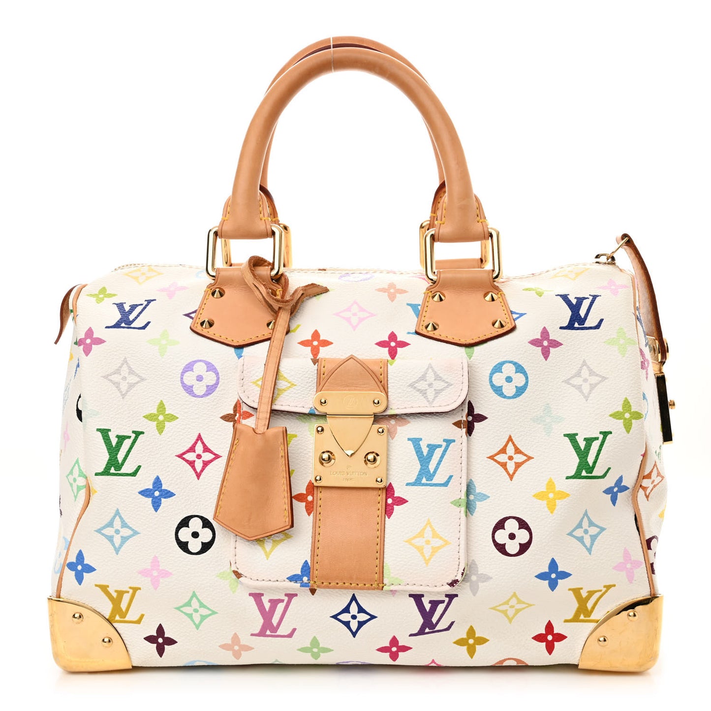 Monogram Multicolor Speedy 30 White