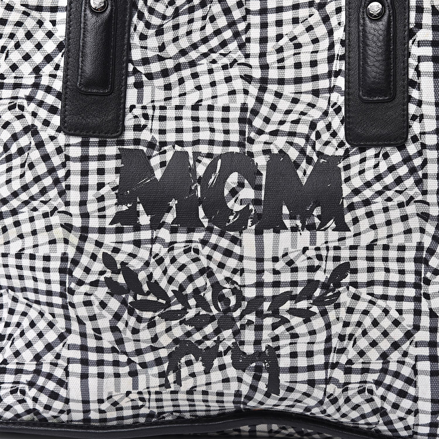 MCM Visetos Medium Liz Reversible Shopper Tote Black 22 of 22