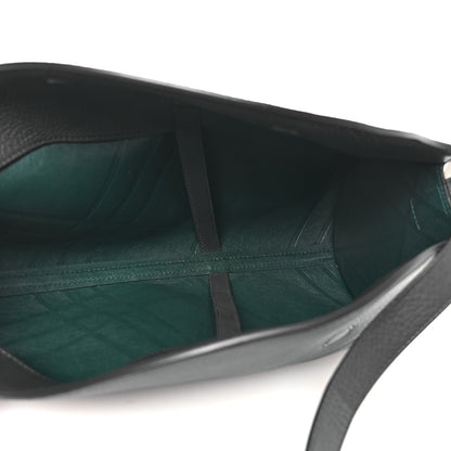 Burberry Calfskin Large Horn Bag Black 5 of 9