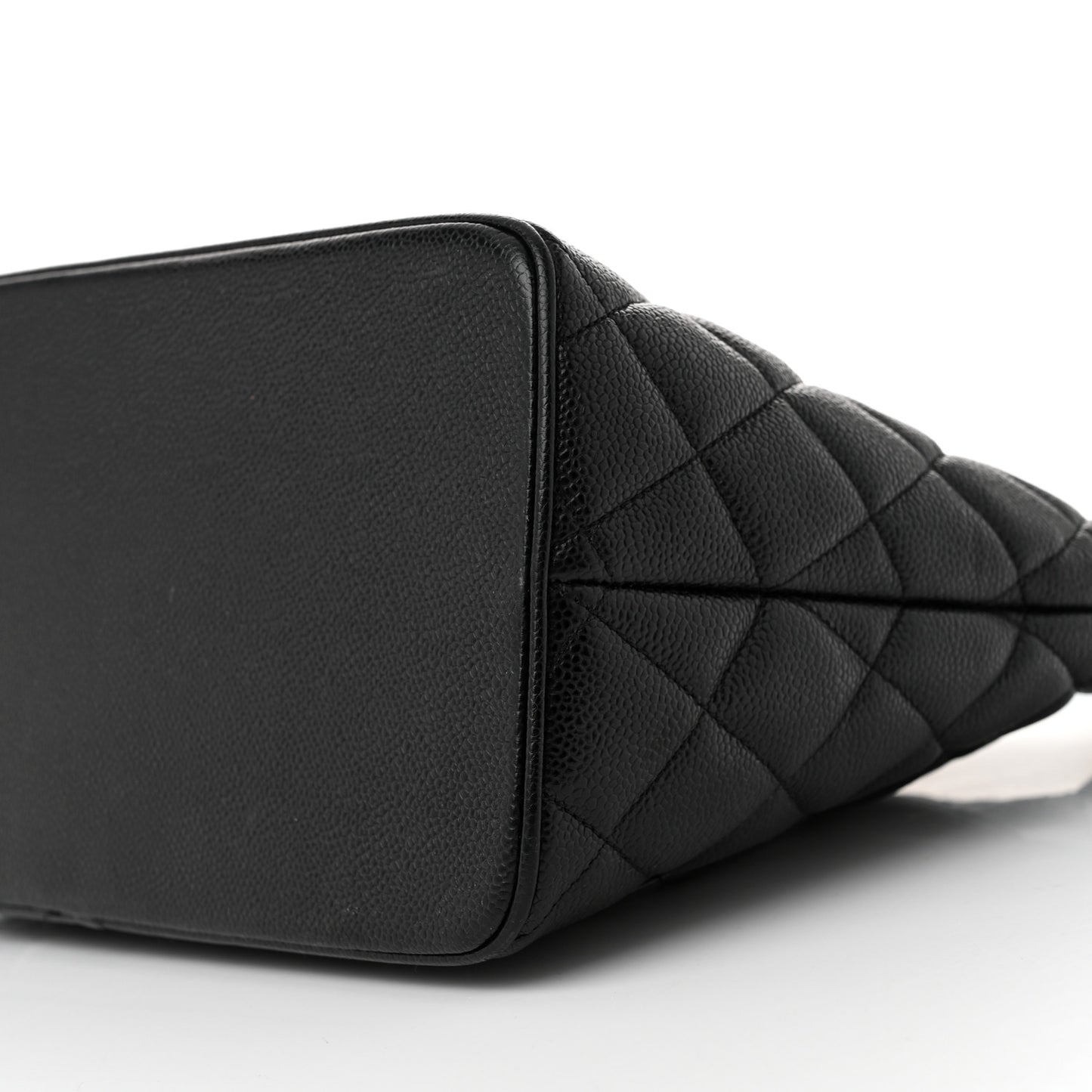Caviar Quilted Medallion Tote Black