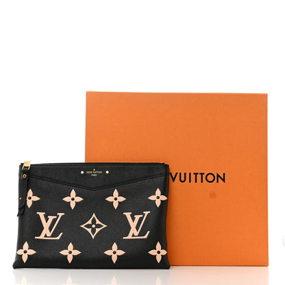 Louis Vuitton Empreinte Monogram Giant Daily Pouch Black Beige 10 of 10