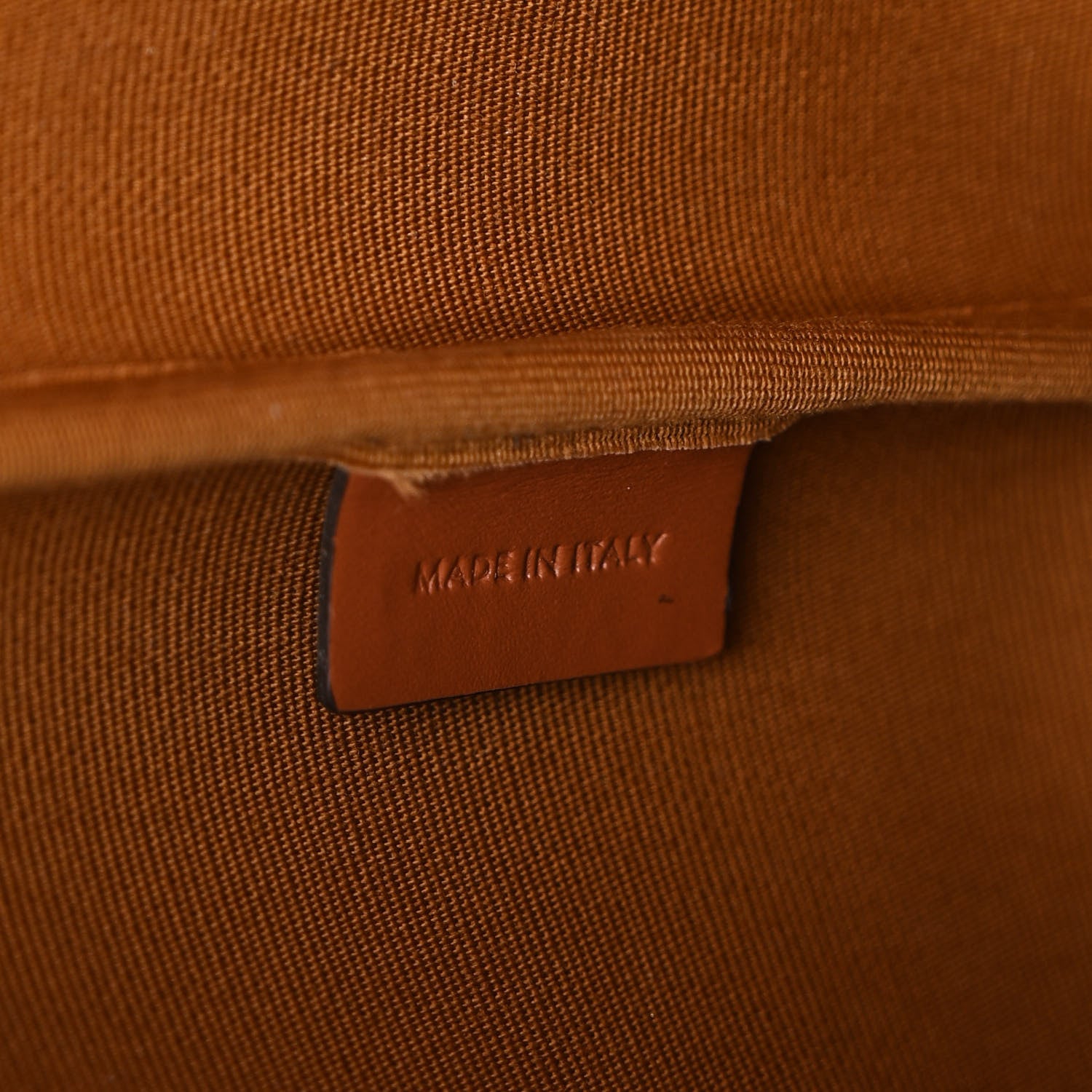 Celine Triomphe Canvas Calfskin Medium Bucket Bag Tan 6 of 10