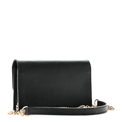 Gucci Dollar Calfskin Interlocking G Chain Wallet Black 3 of 10
