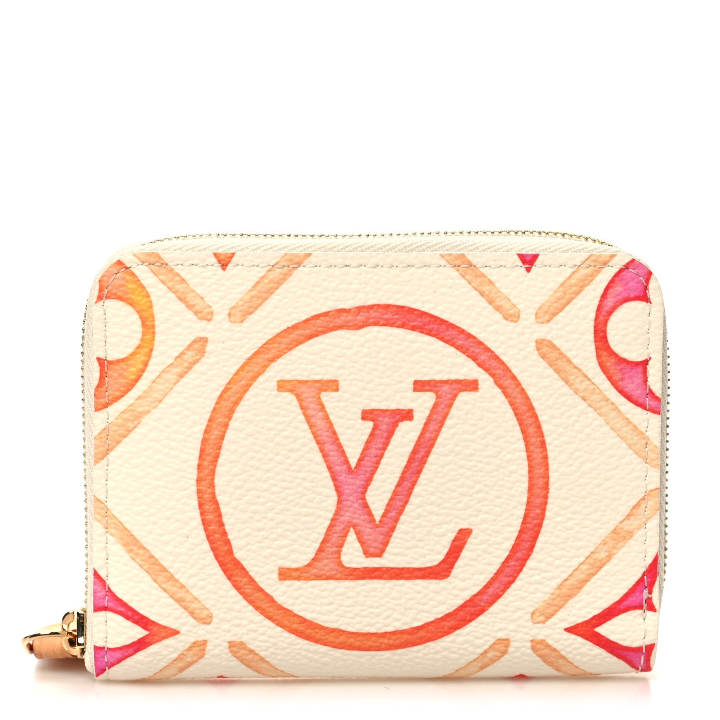 Monogram LV By The Pool Zippy Coin Purse Coral