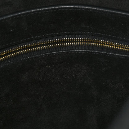 Celine Soft Grained Calfskin Sangle Bucket Bag Black 7 of 10