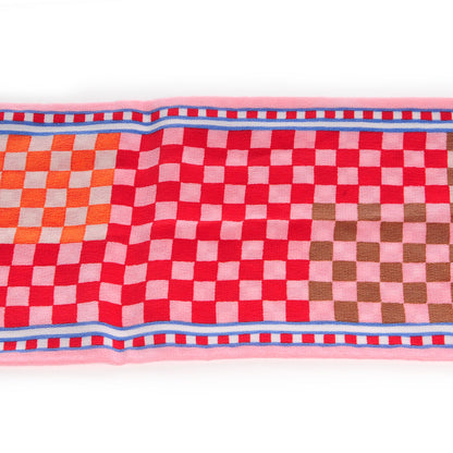 Louis Vuitton Silk Damier Aquarelle Bandeau Piment 4 of 4