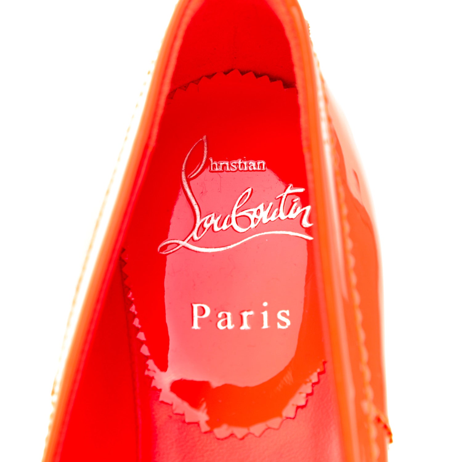Christian Louboutin Patent Mamadrague Flats 35.5 Sunrise 7 of 8