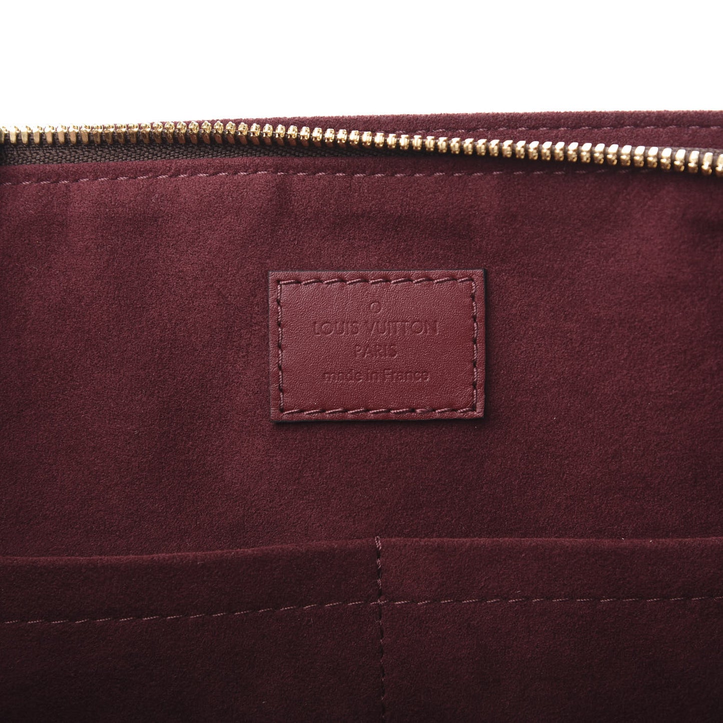 Monogram Flower Zipped Tote MM Bordeaux