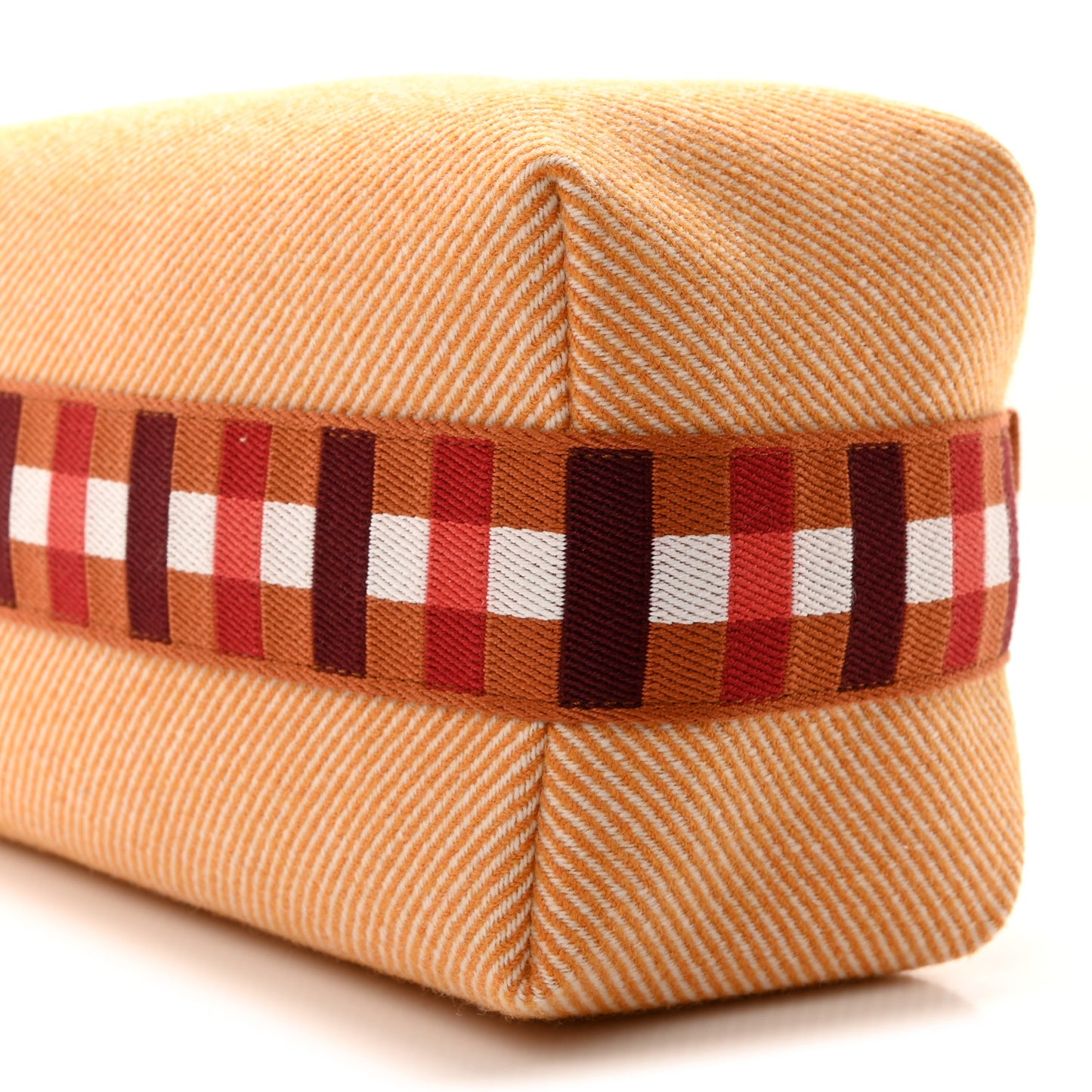 Merino Wool Small Au Carre Bride-A-Brac Pouch Fauve