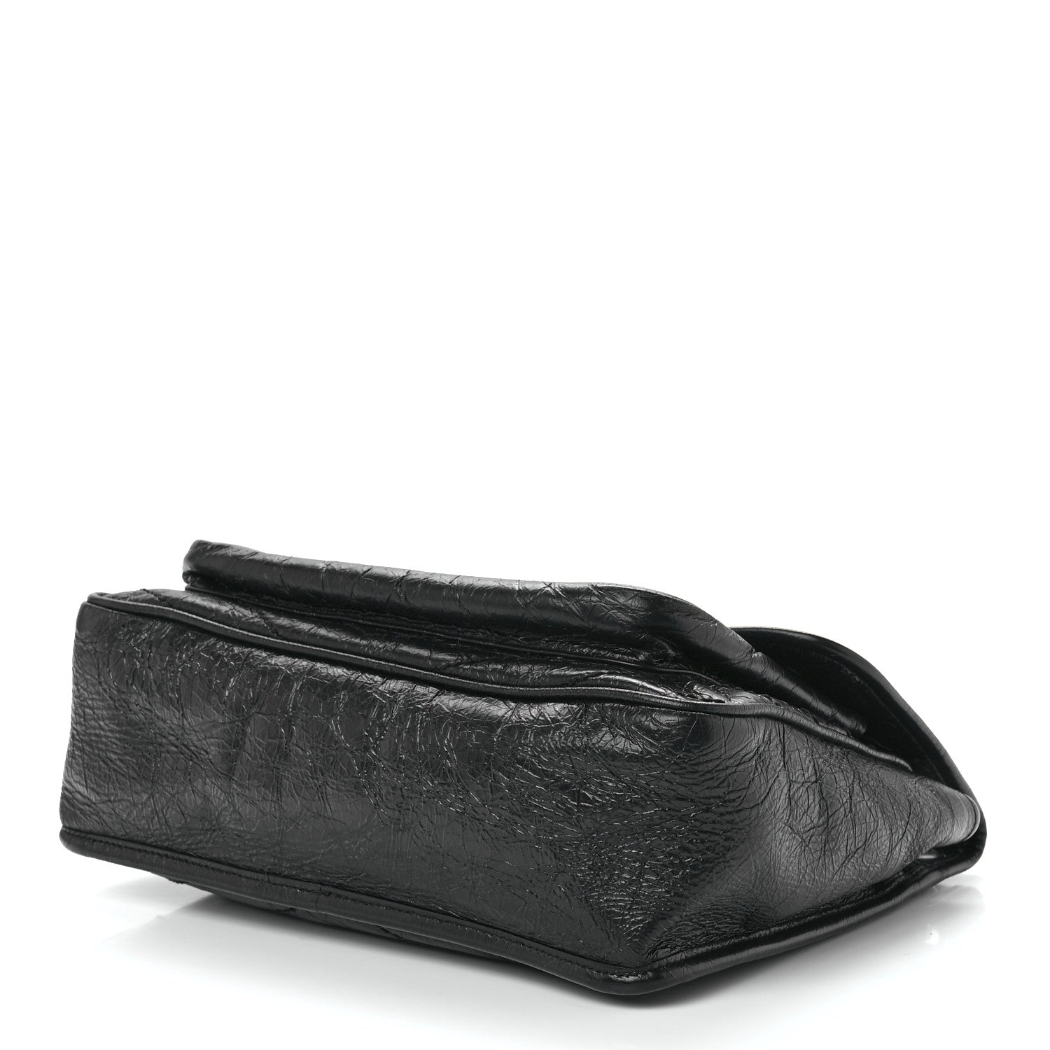 Saint Laurent Crinkled Calfskin Matelasse Monogram Medium Niki Chain Satchel Black 11 of 13