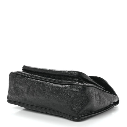 Saint Laurent Crinkled Calfskin Matelasse Monogram Medium Niki Chain Satchel Black 11 of 13