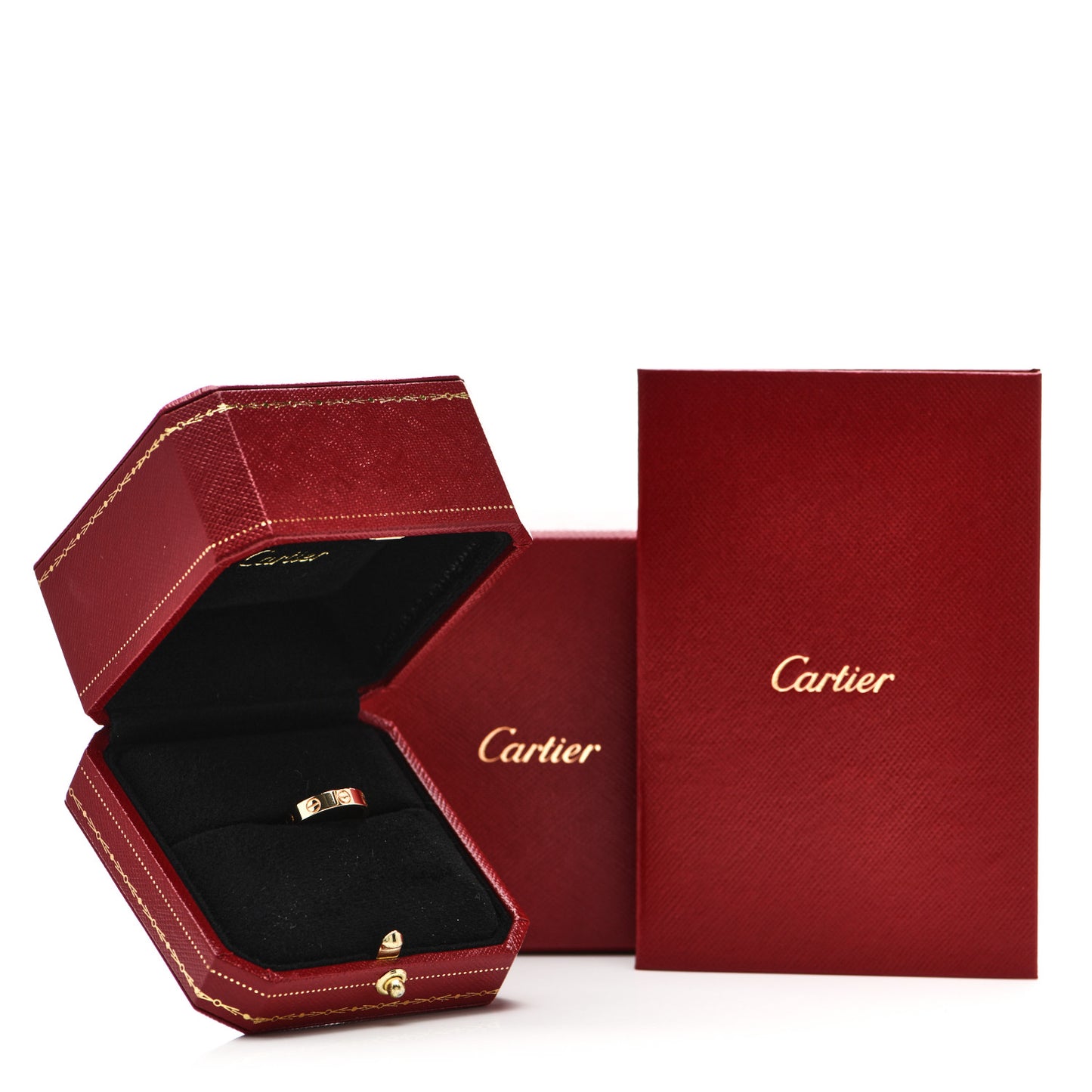 18K Yellow Gold 3.5mm LOVE Wedding Band Ring 46 3.75