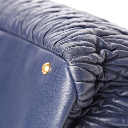 Miu Miu Nappa Matelasse Tote Bleuette 9 of 15