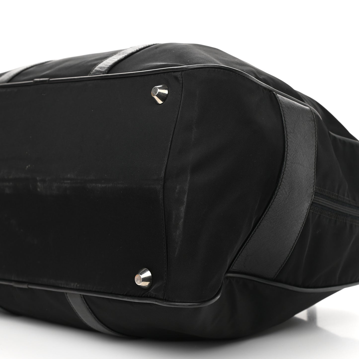 Tessuto Nylon Saffiano Duffle Black