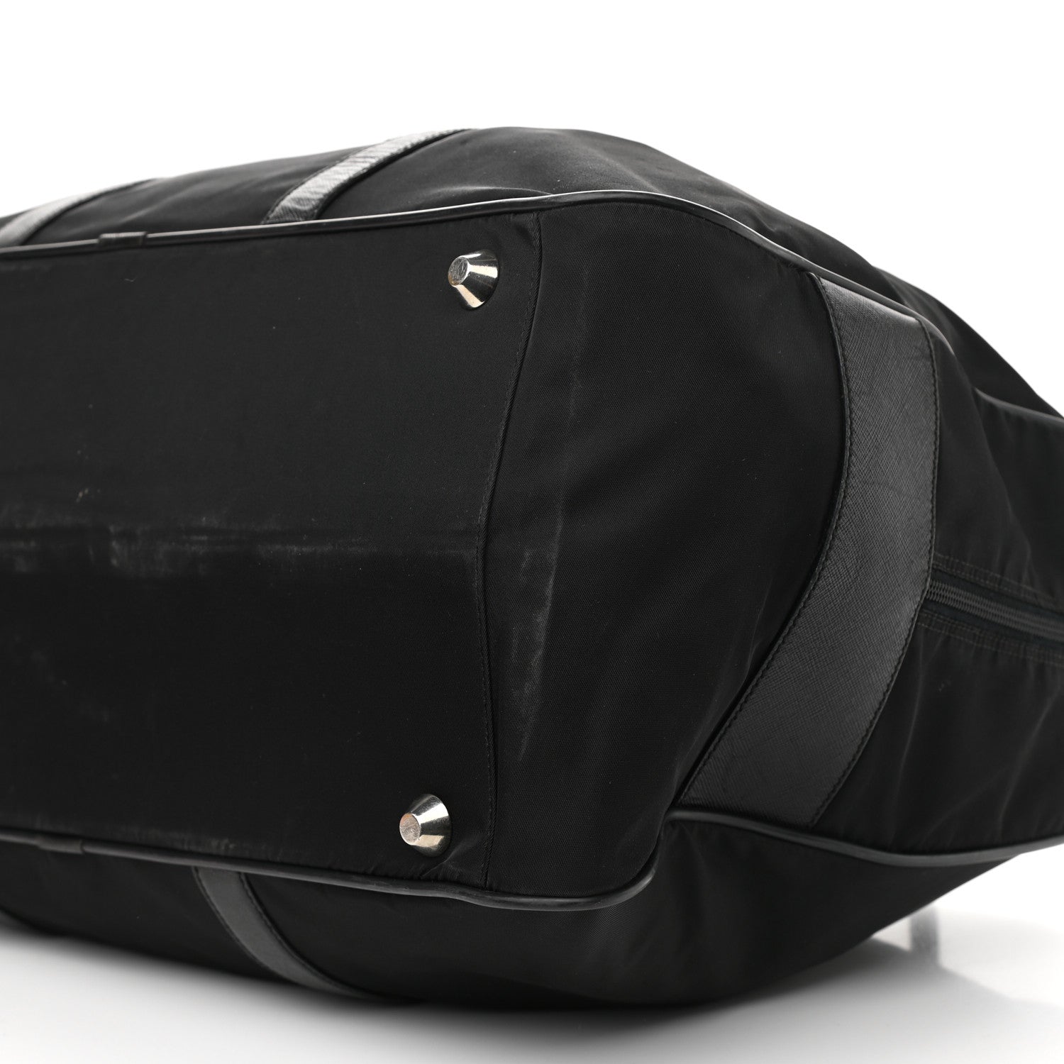 Prada Tessuto Nylon Saffiano Duffle Black 9 of 11