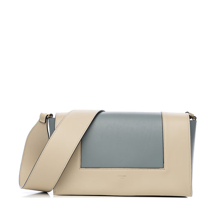 Celine Shiny Smooth Calfskin Medium Frame Shoulder Bag Grege Storm 1 of 8