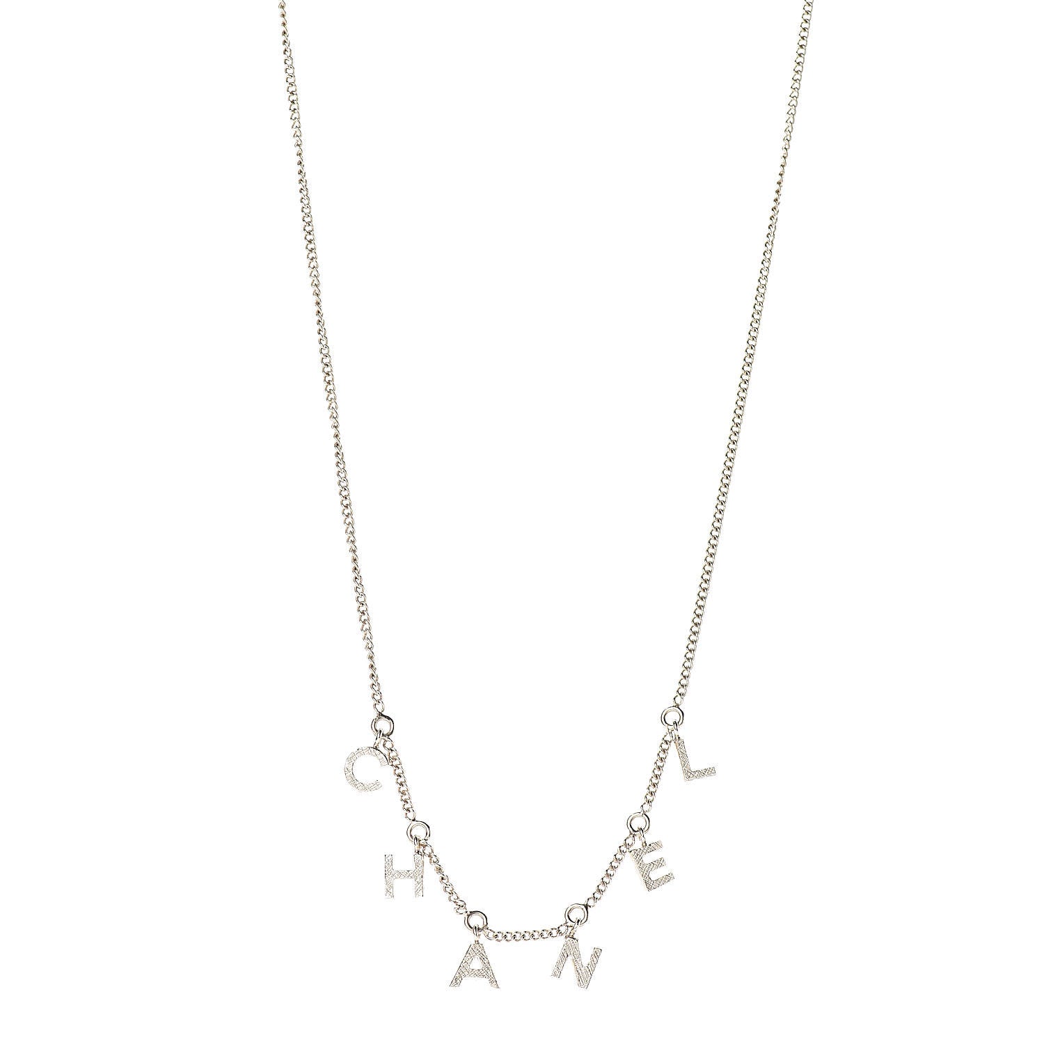 Chanel Logo Necklace Gold 1 of 5