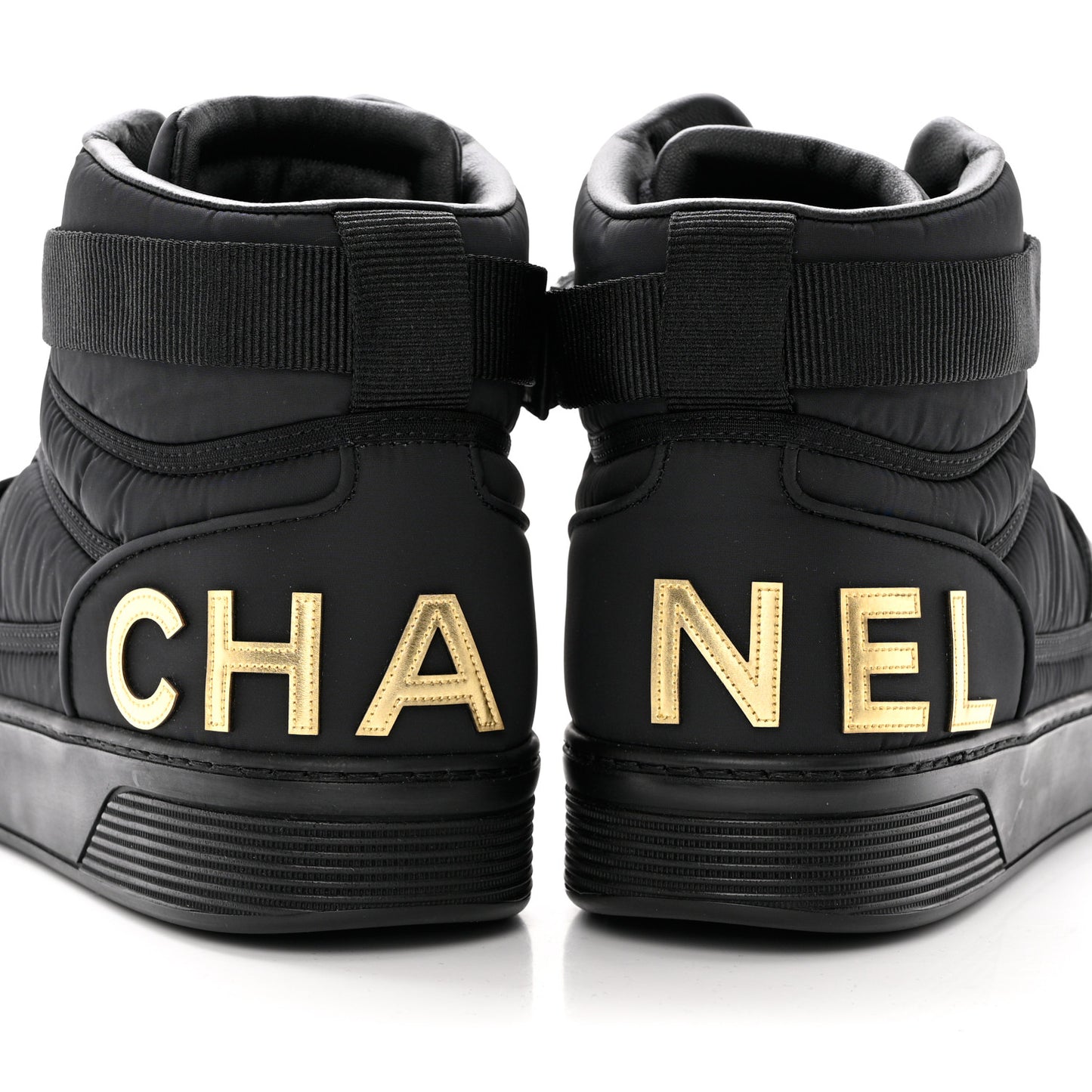 Lambskin Mens Logo High Top Sneakers 45 Black