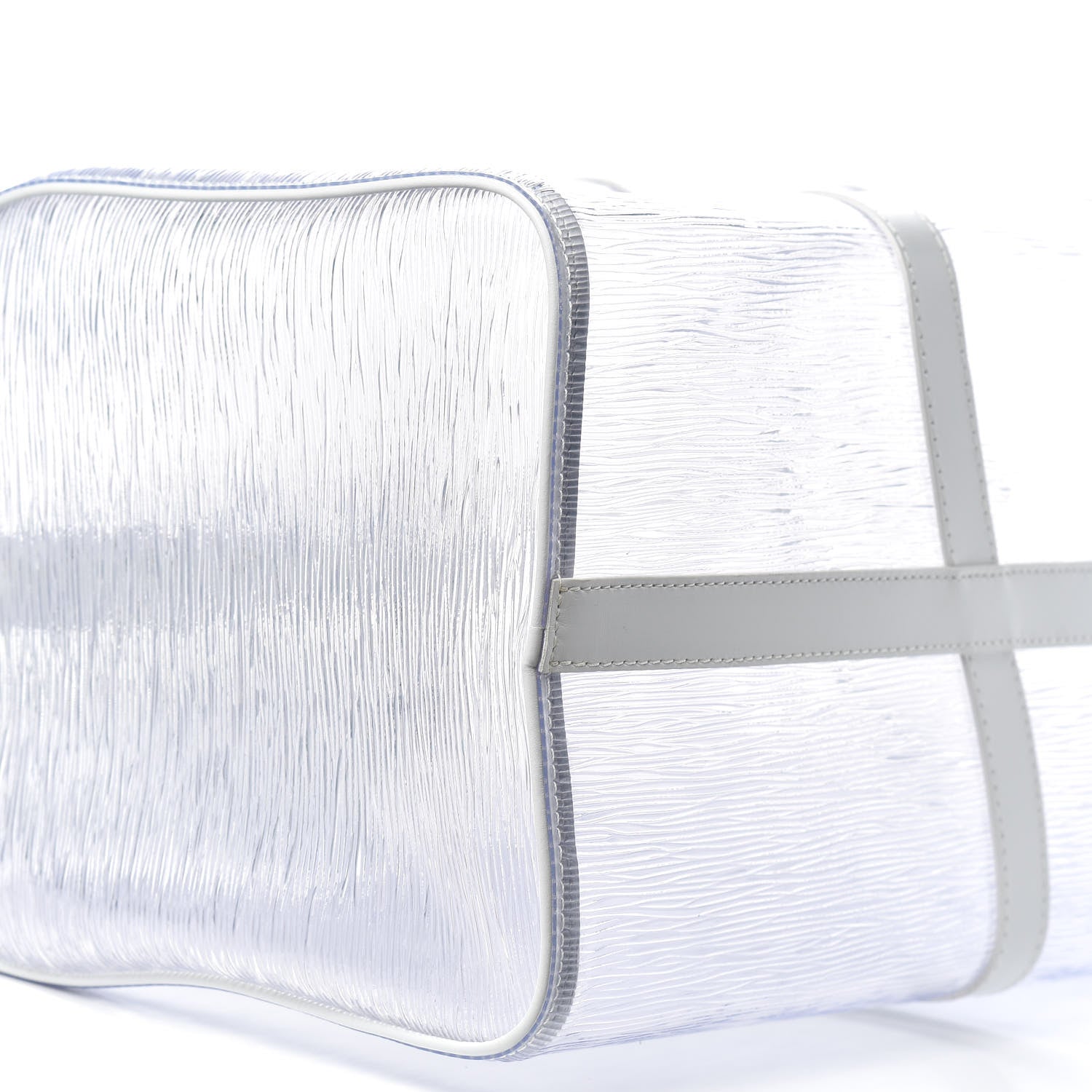Louis Vuitton PVC Epi Embossed Wavy Keepall Bandouliere 50 White 7 of 10