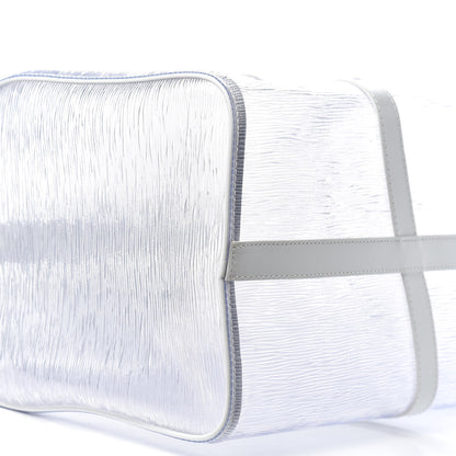 Louis Vuitton PVC Epi Embossed Wavy Keepall Bandouliere 50 White 7 of 10