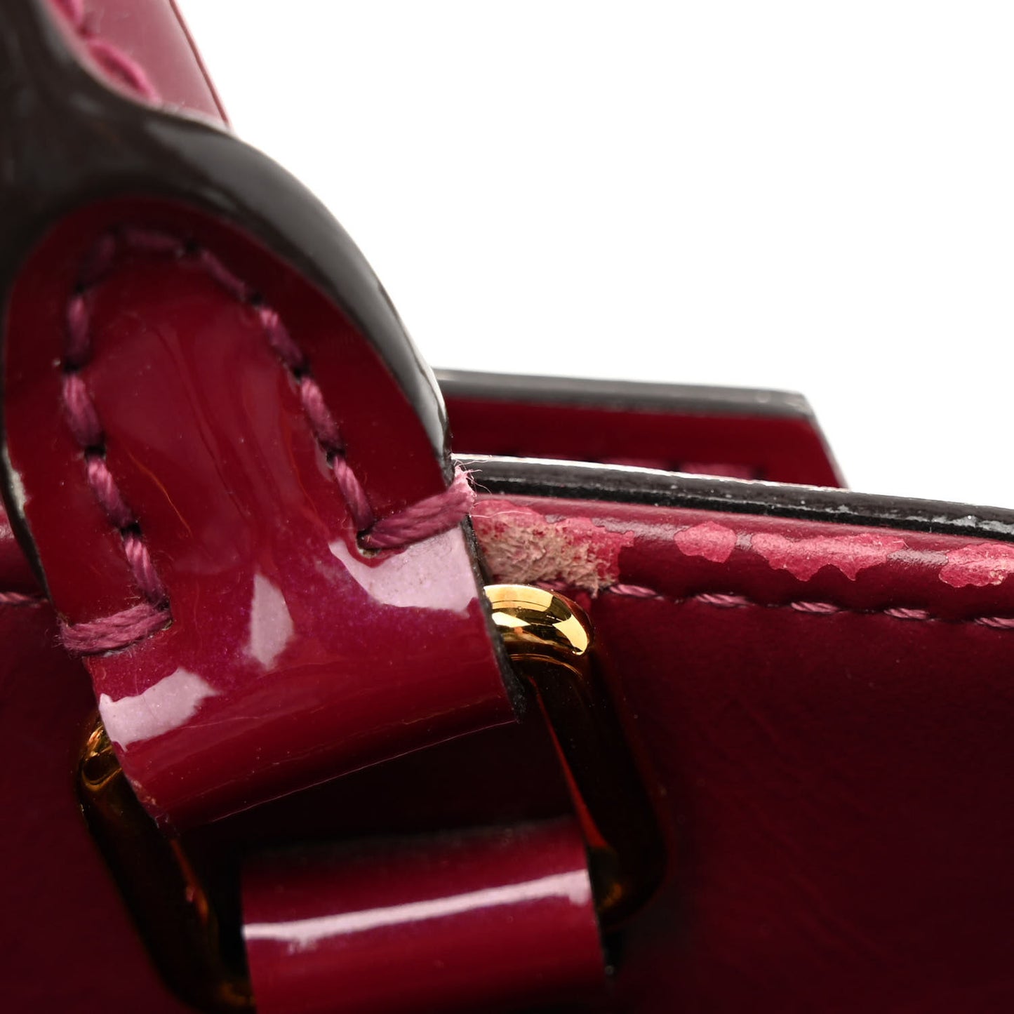 LOUIS VUITTON Vernis Montaigne BB Magenta