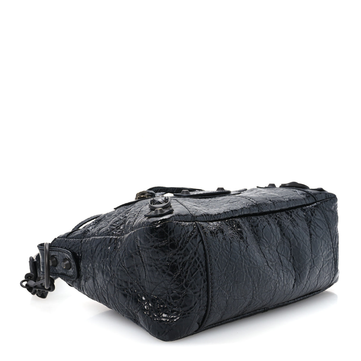 Balenciaga Agneau Arena Classic Hardware Mini Le City Moto Black 4 of 11