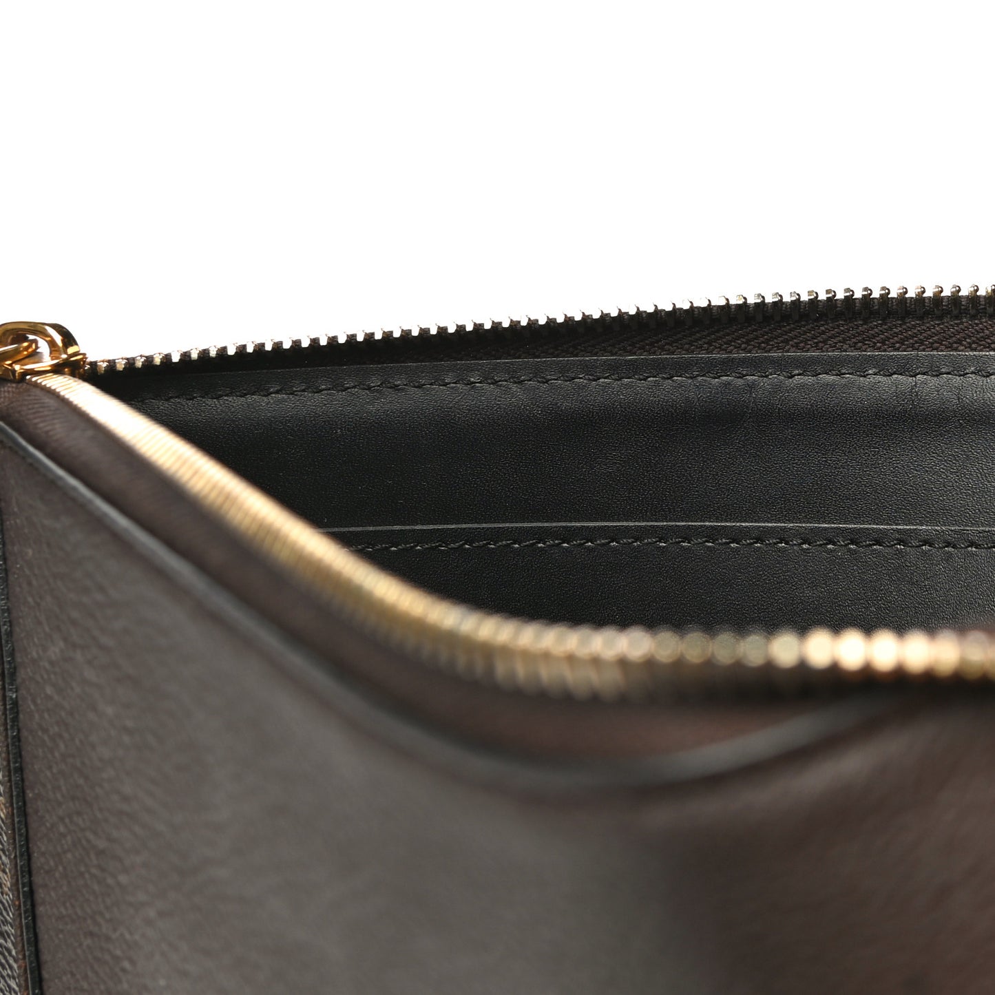 Monogram Veau Cachemire W Pochette Chocolate