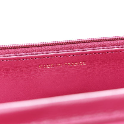 Chanel Caviar Quilted Wallet On Chain WOC Dark Pink 7 of 12