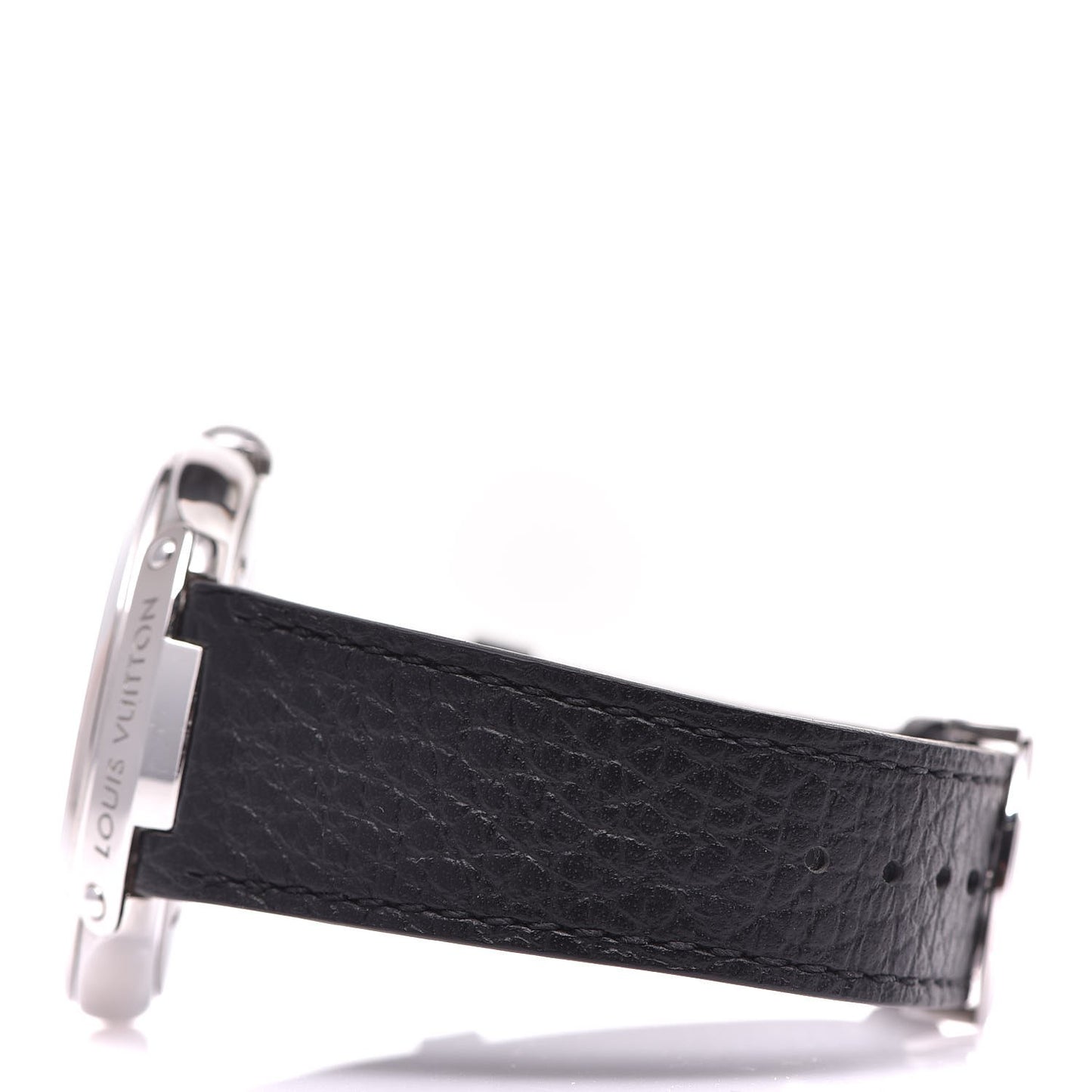 Stainless Steel Calfskin 40mm Fifty-Five GMT Automatic Watch Black