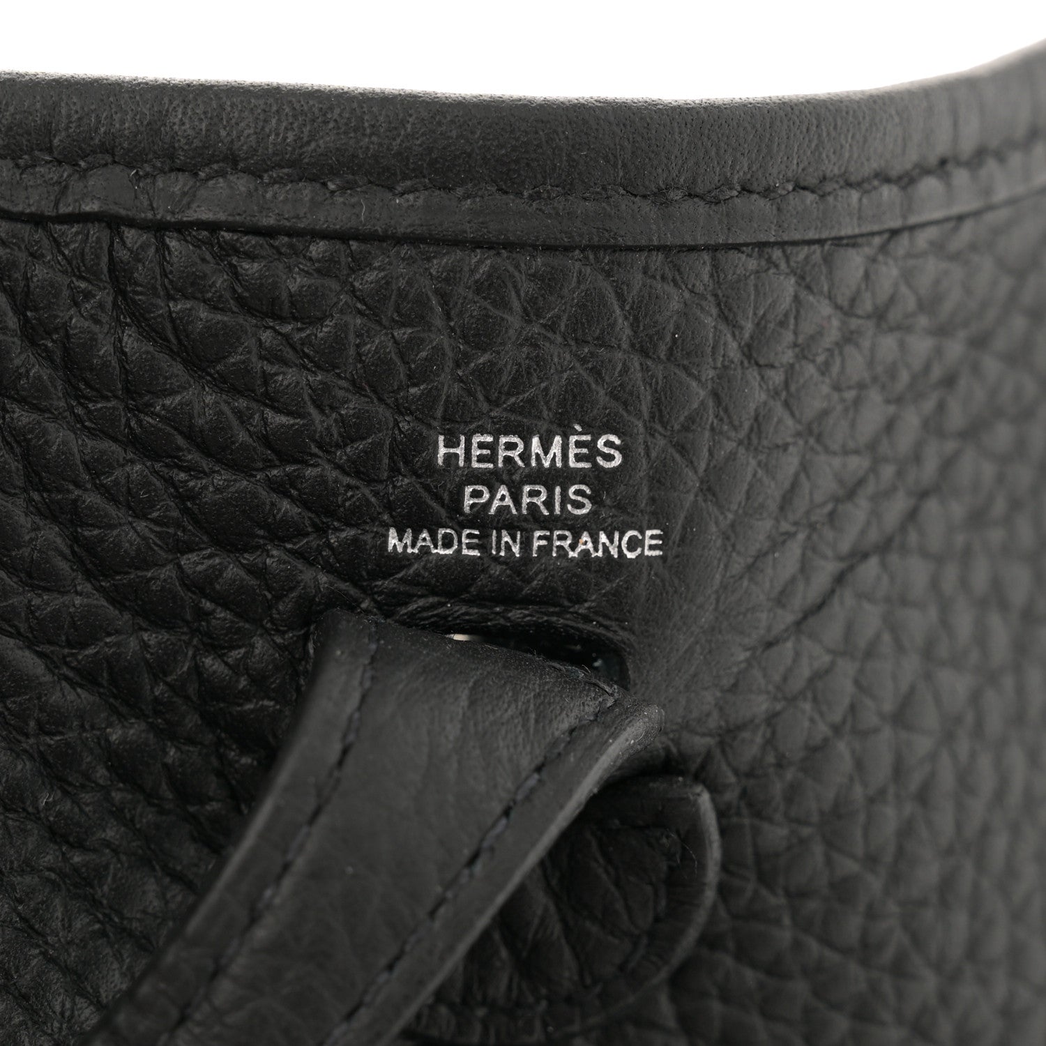 Hermes Taurillon Clemence Evelyne TPM Black 6 of 11