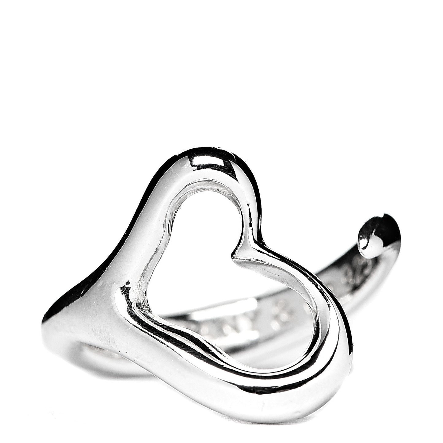 Sterling Silver Elsa Peretti Open Heart Ring 50 5.5