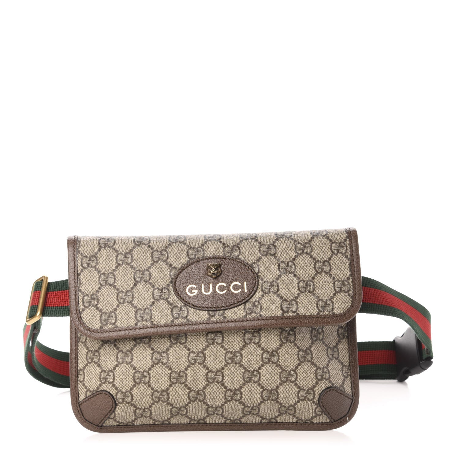 Gucci GG Supreme Monogram Neo Vintage Web Belt Bag Brown 1 of 11