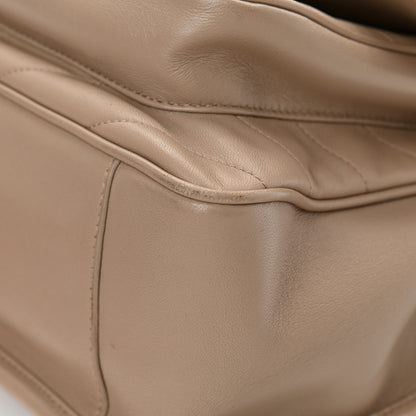 Saint Laurent Lambskin Matelasse Monogram Medium Niki Chain Satchel Dark Beige 9 of 12