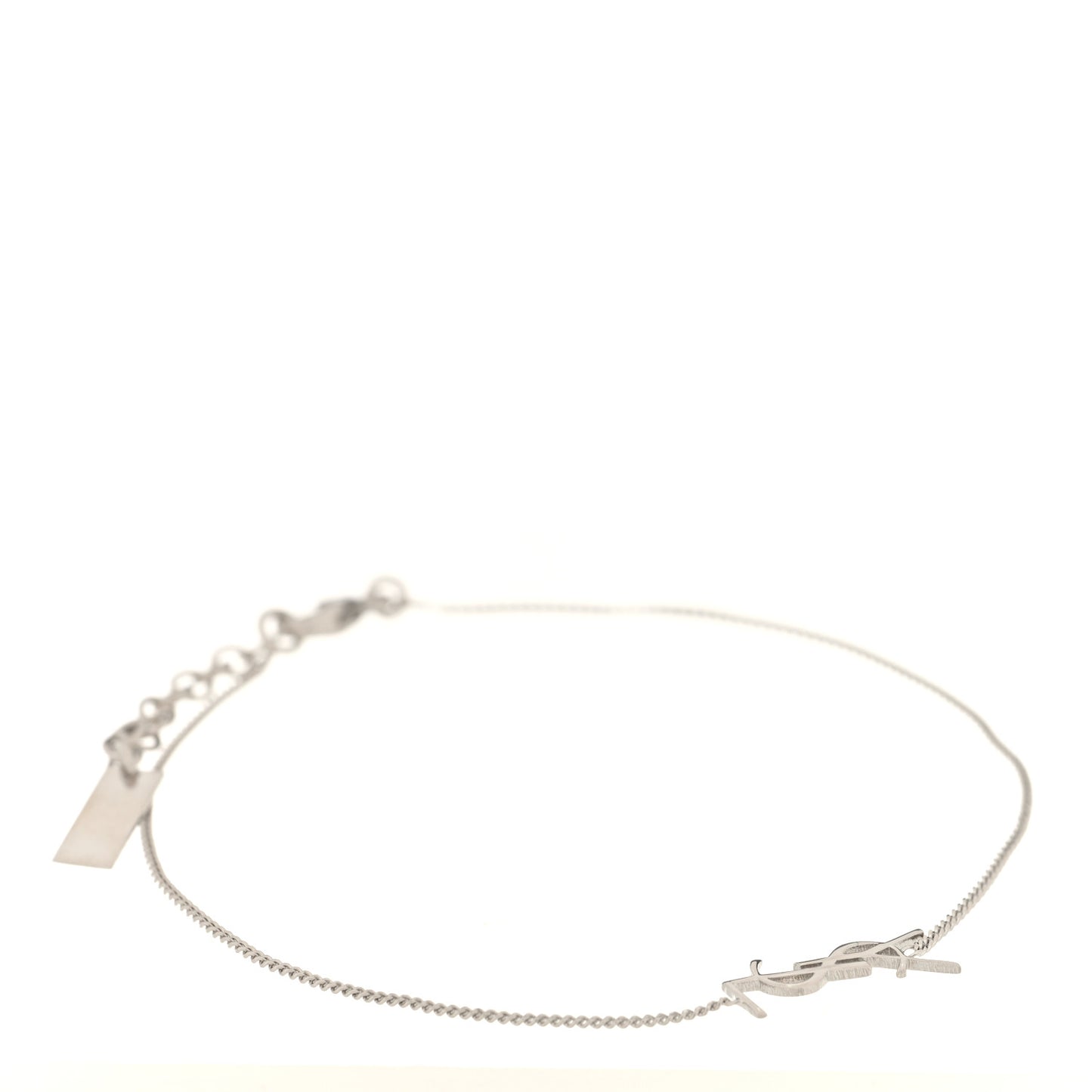 Brass Monogram Charm Bracelet Silver
