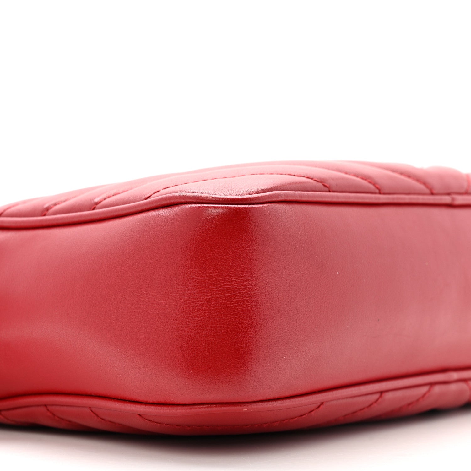 Saint Laurent Calfskin Matelasse Monogram Lou Camera Bag Red 10 of 17