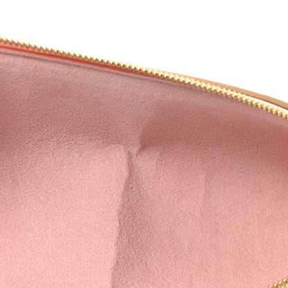 Louis Vuitton Damier Azur Elizabeth Pencil Pouch Rose Ballerine 7 of 7