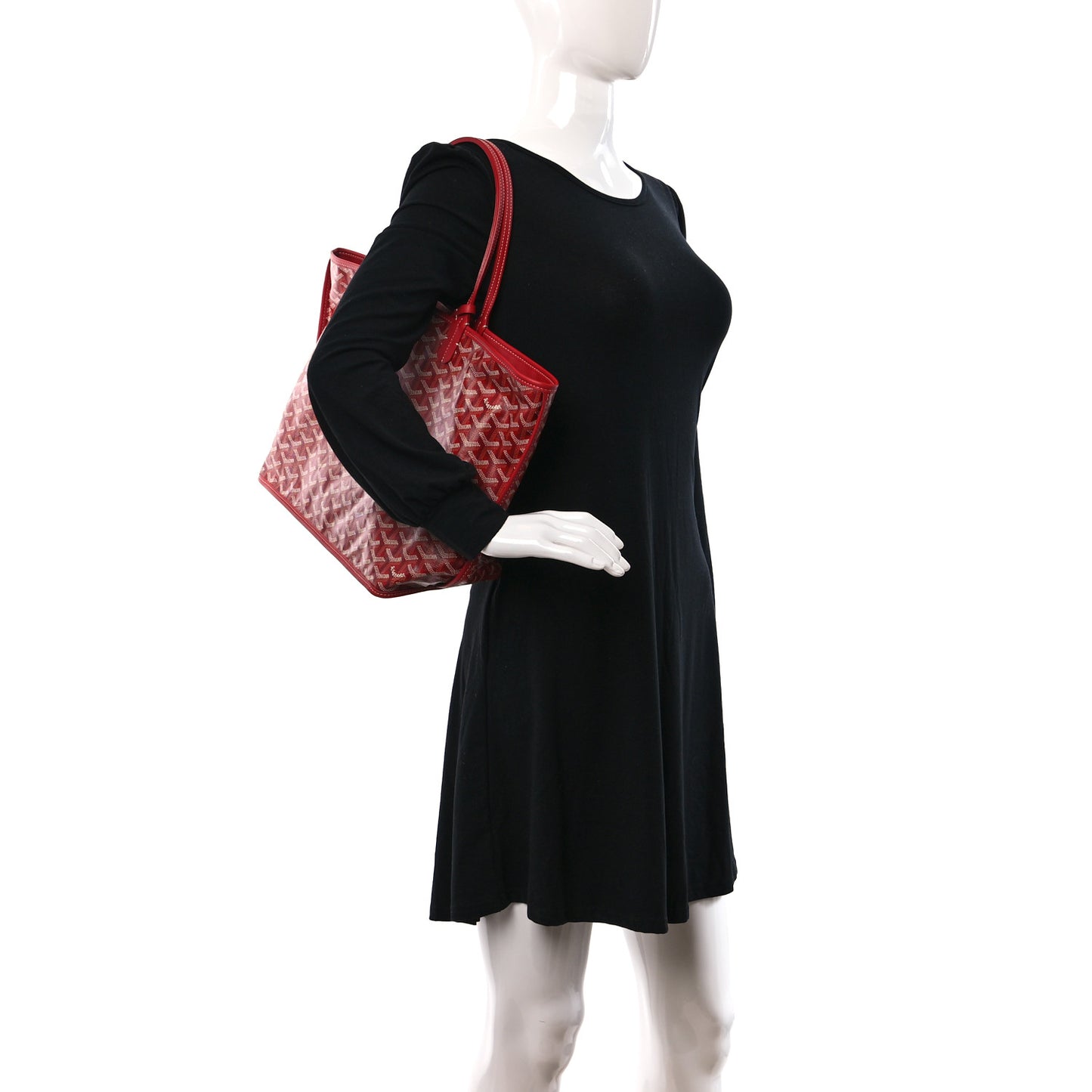 Goyardine Reversible Anjou PM Red