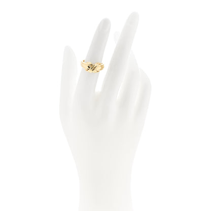 Tiffany 18K Yellow Gold Signature X Ring 50 5.25 2 of 4
