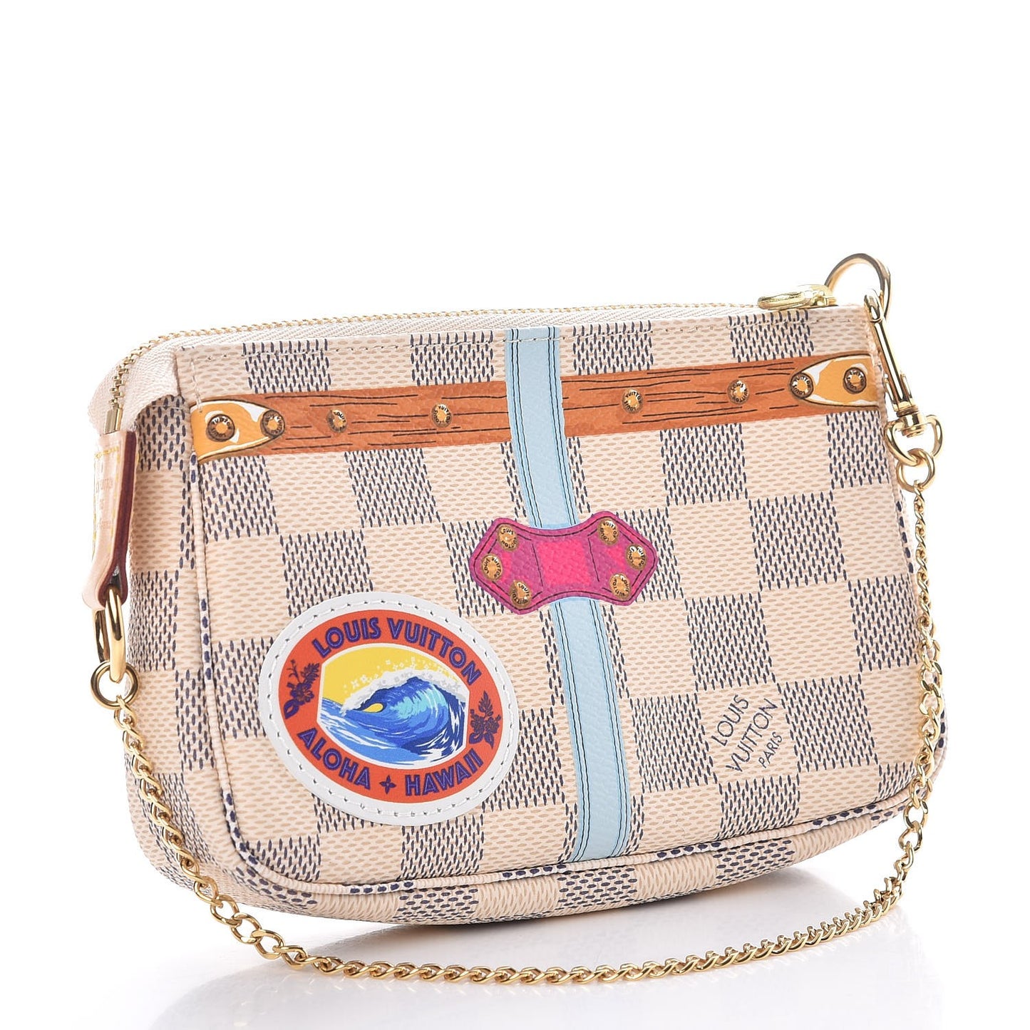 Damier Azur Summer Trunks Hawaii Mini Pochette Accessories