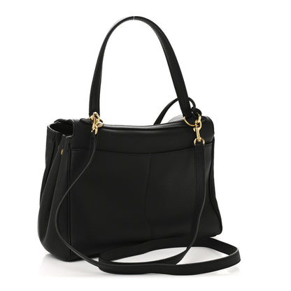 Balenciaga Grained Calfskin Small Rodeo Top Handle Handbag Black 3 of 9