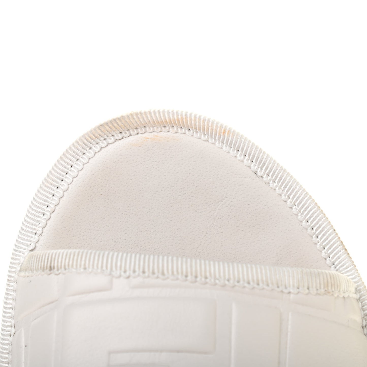 Nappa FF Embossed Espadrille Platform Sandals 38.5 Snow