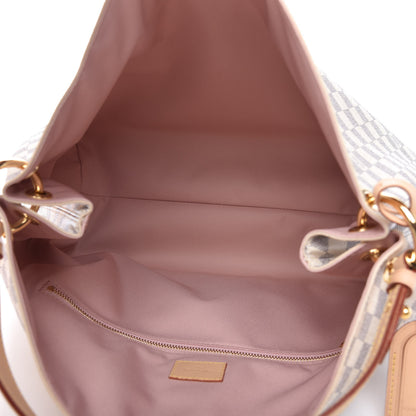 Louis Vuitton Damier Azur Graceful MM Rose Ballerine 5 of 13